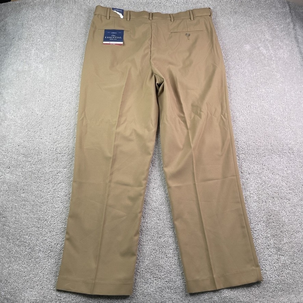 NEW Croft and Barrow Pants Mens 40x32 Tan Classic Fit Business Trousers NWT